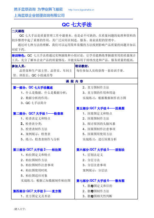 QC 七大手法