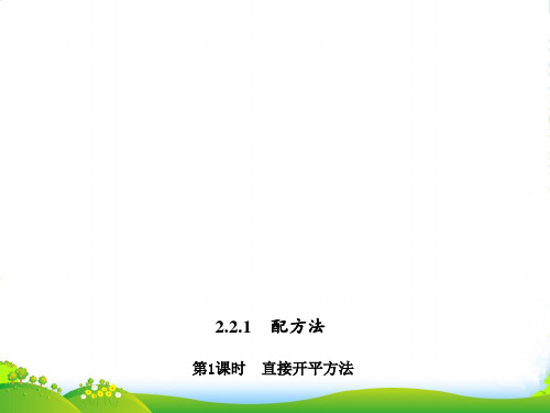 湘教版九年级数学上册课件2.2.1.1直接开平方法