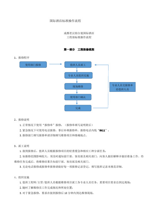 星级酒店工程部SOP范本