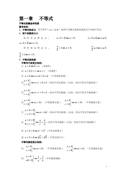 高二上数学知识点总结