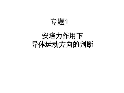 专题1：安培力作用下导体的运动方向的判断