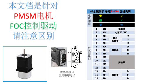 FOC控制永磁同步电机(PMSM)接线方法