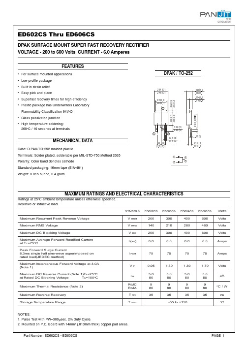 ED602CS资料