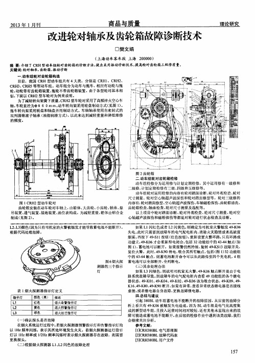 改进轮对轴承及齿轮箱故障诊断技术