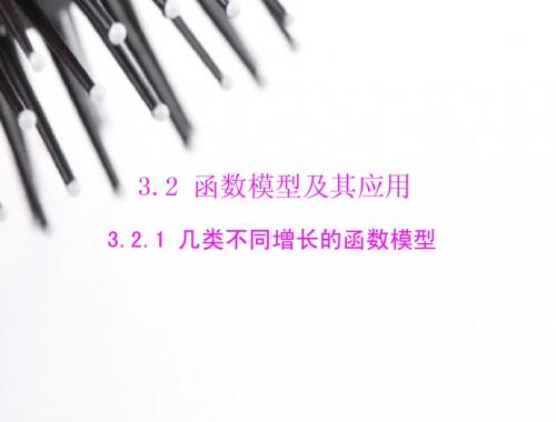 2014年新课标人教A版必修1数学3.2.1几类不同增长的函数模型随堂优化训练课件