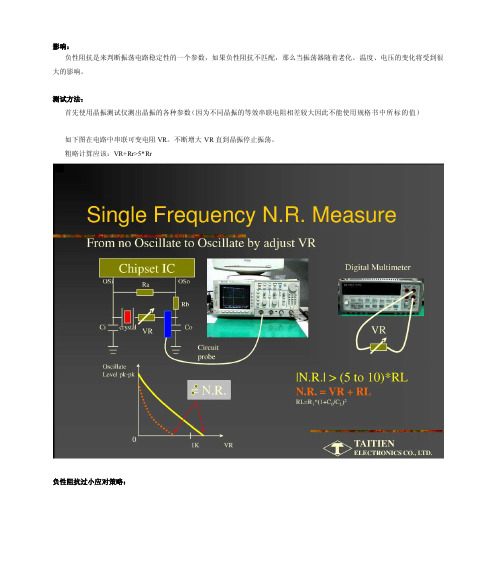 [整理]晶振负性阻抗测试方法以及优化方法