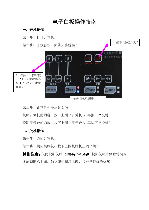 电子白板操作指南