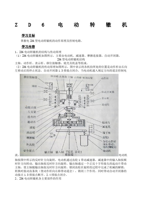 ZD电动转辙机培训