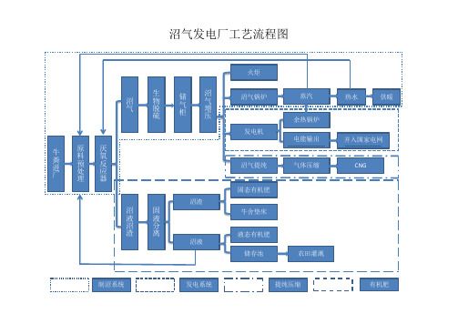 沼气发电厂工艺流程图