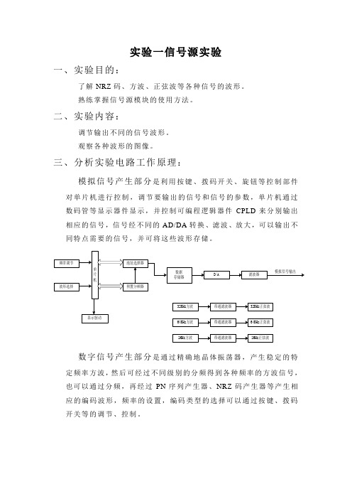 信号源实验