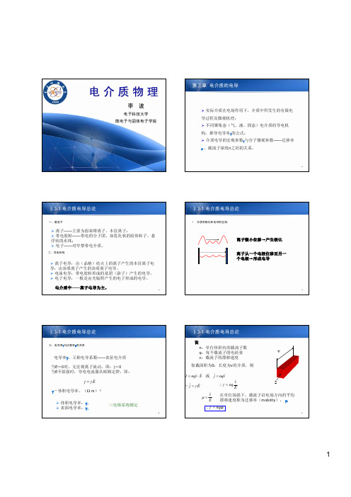 第三章 介质电导