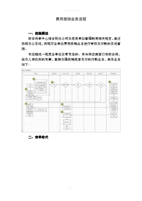 财务共享中心-费用报销流程