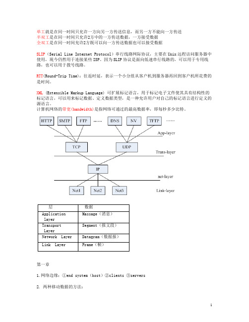 四川大学计算机网络知识点