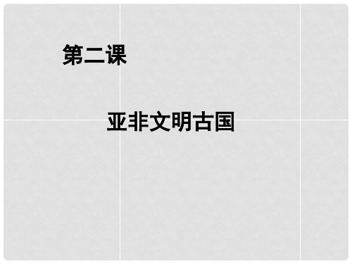 湖南省长沙县路口镇麻林中学九年级历史上册 第一单元 