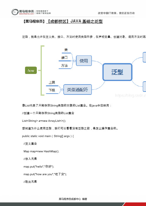 【黑马程序员】【成都校区】JAVA基础之泛型 