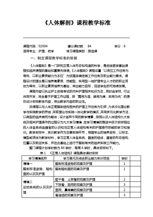 课程标准