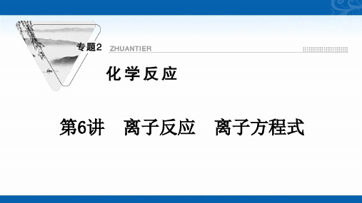 2022届新高考化学苏教版课件-专题2-离子反应-离子方程式