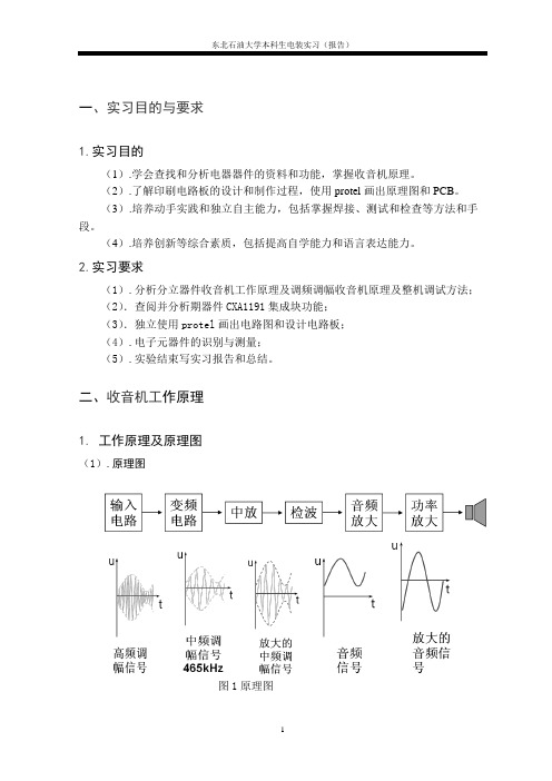 电装实习-收音机