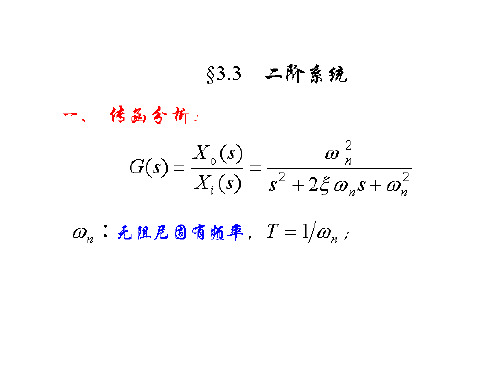 自动控制原理(时间响应分析)