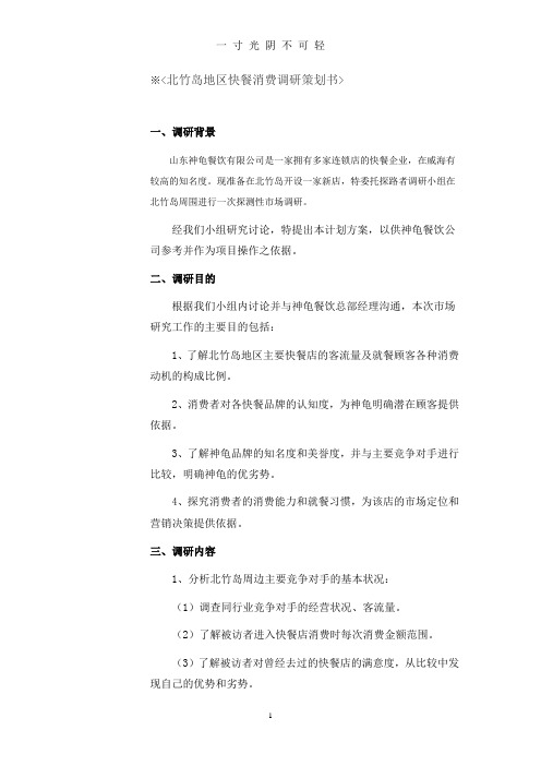 调研项目策划书.doc