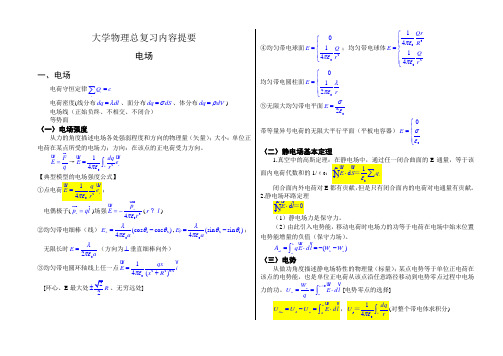 大学物理总复习 内容提要-1