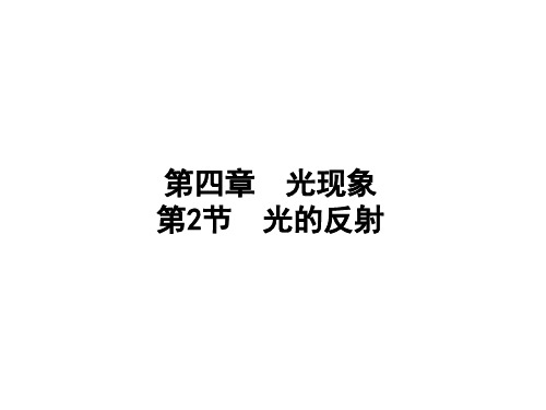 4.2 光的反射+课件+2024-2025学年物理人教版八年级上册