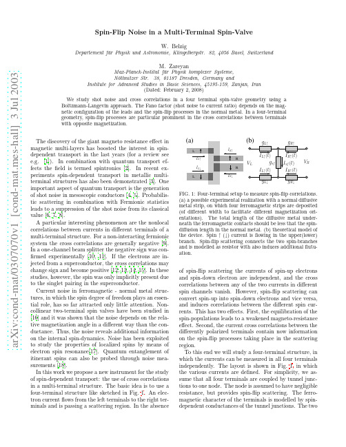 Spin-Flip Noise in a Multi-Terminal Spin-Valve