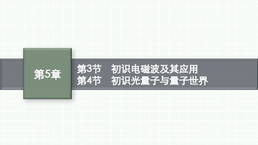 鲁科版高中物理必修第三册精品课件 第5章 第3节 初识电磁波及其应用 第4节 初识光量子与量子世界