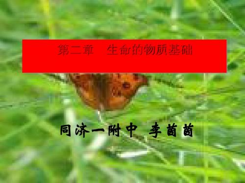 生物体中的无机化合物ppt1 优秀课件