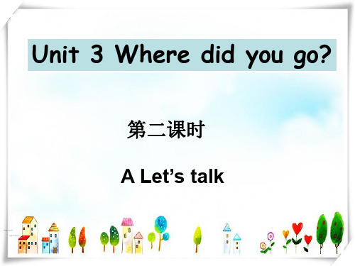 人教版PEP小学英语六年级下册Unit3 A let's talk第二课 课件