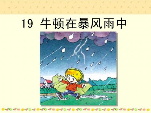 19 牛顿在暴风雨中