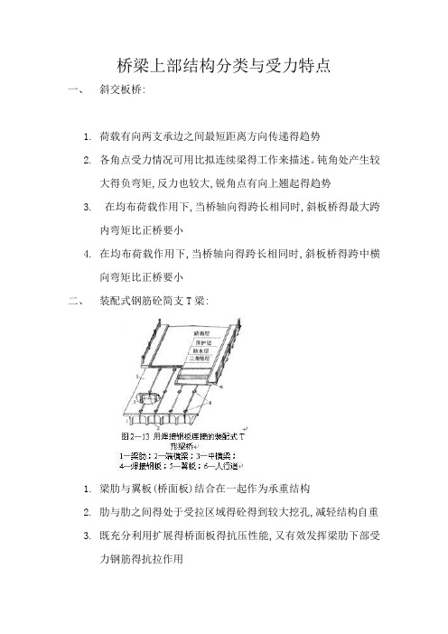 桥梁上部结构分类和受力特点