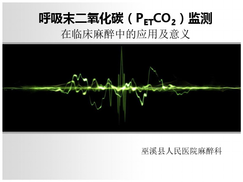 呼末二氧化碳监测 PPT