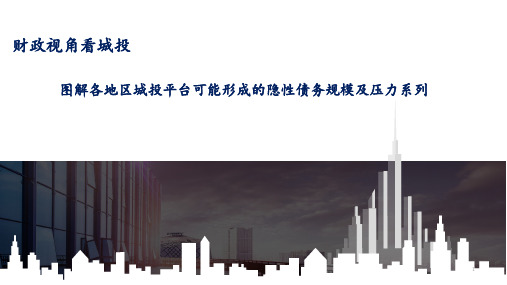 2019年财政视角看城投：图解各地区城投平台可能形成的隐性债务规模及压力系列