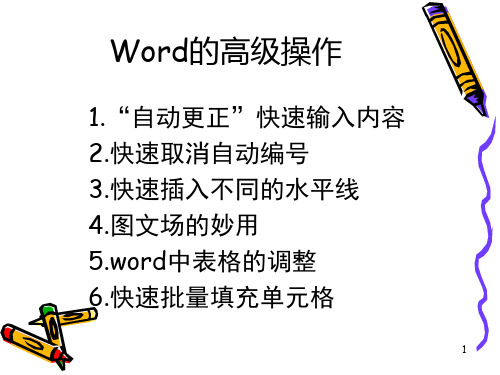 word的高级操作ppt课件