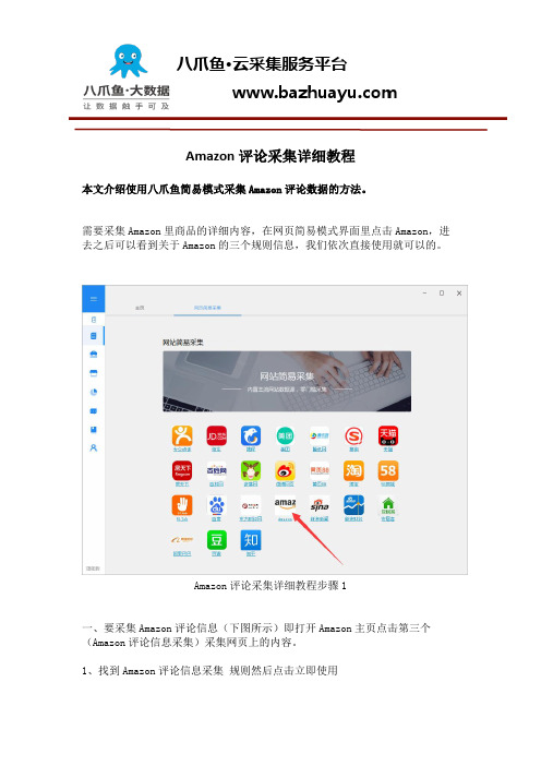 Amazon评论采集详细教程