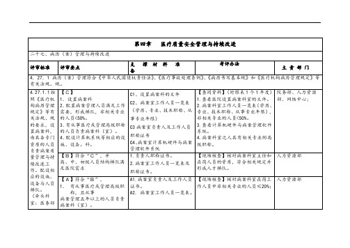 三甲医院病案科三级评审全资料