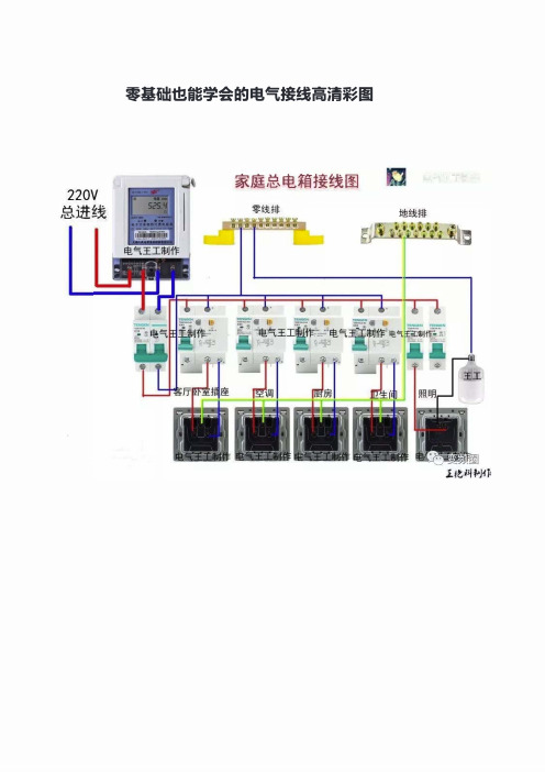 零基础也能学会的电气接线高清彩图