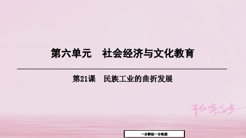 八年级历史上册第6单元社会经济与文化教育第21课民族工业的曲折发展课件北师大版_44