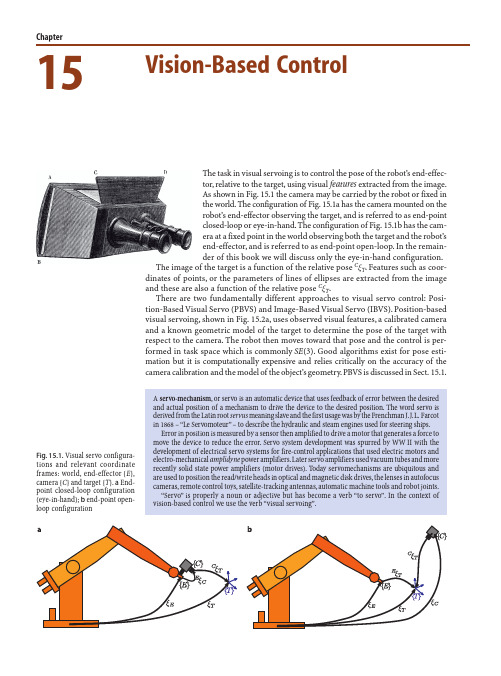 Robotics, Vision and Control Fundamental Algorithms in MATLAB--15 Vision based control