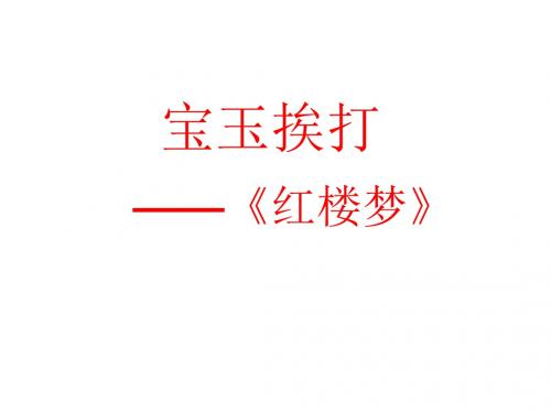 宝玉挨打2-(教学课件201908)