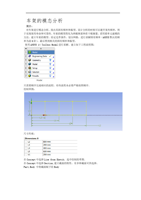 车架的模态分析ANSYS