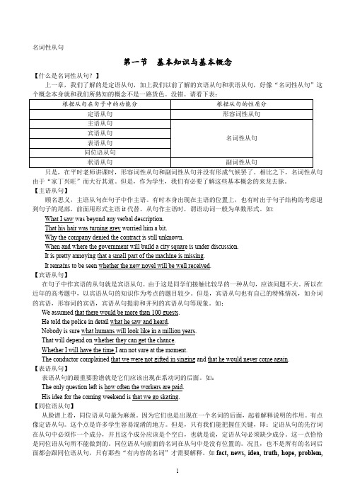 高考英语高中英语语法之【名词性从句】