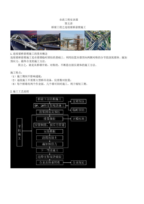 桥梁工程之连续梁桥悬臂施工(一)