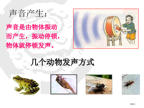 声音的传播各种各样的声音课件市公开课一等奖省优质课获奖课件