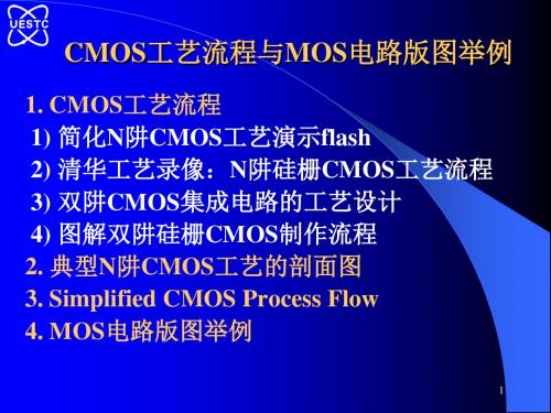 CMOS工艺流程和MOS电路版图举例