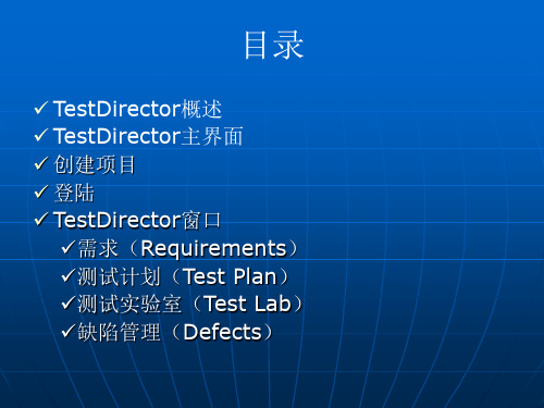 testdirector8.0使用教材