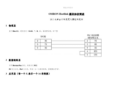 OMRON Hostlink通讯协议