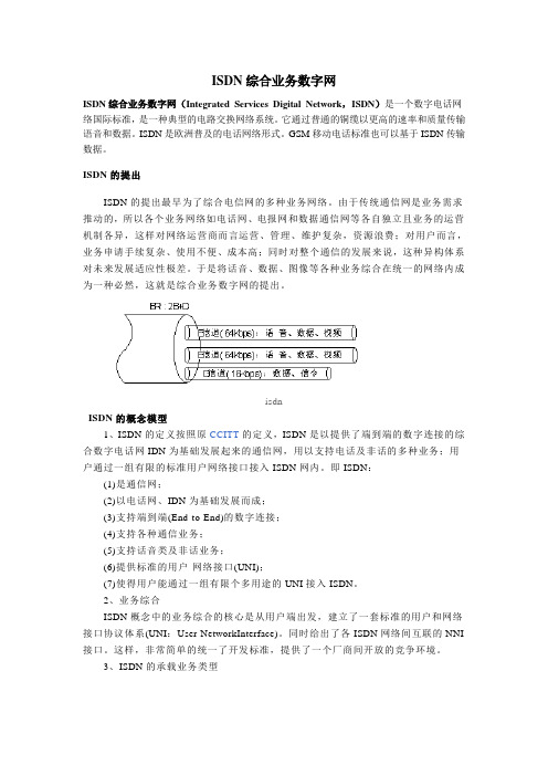 ISDN综合业务数字网