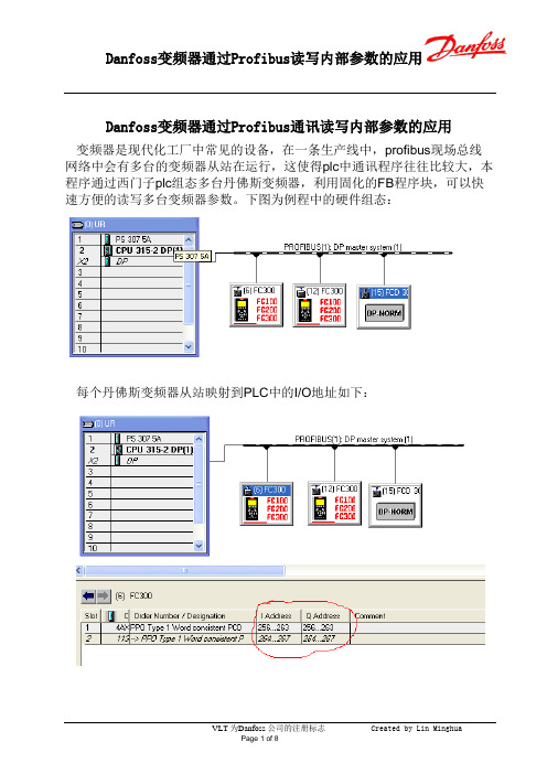 如何用plc批量读写Danfoss 变频器参数